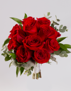 12 Flower Bouquet Red