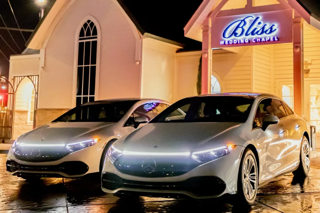 Bliss Wedding Chapel with Mercedes EV